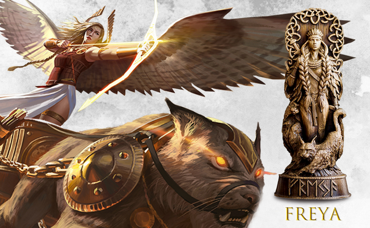 Freya Nordic Goddess Resin Figure