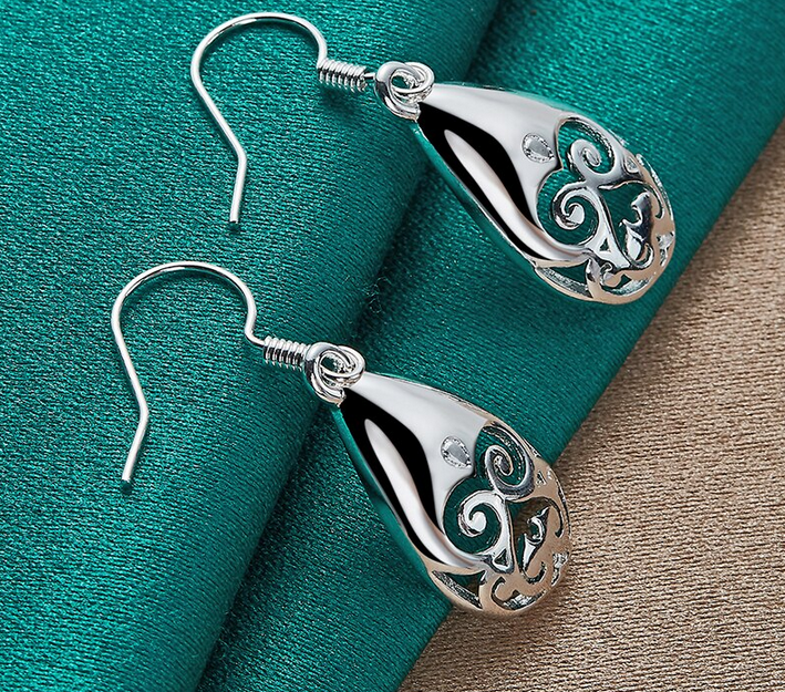 Grimace Sterling Silver Drop Earrings