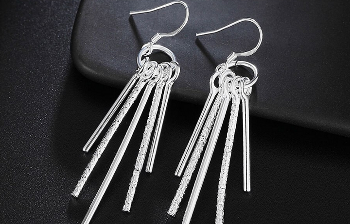 Tassel Sterling Silver Drop Earrings