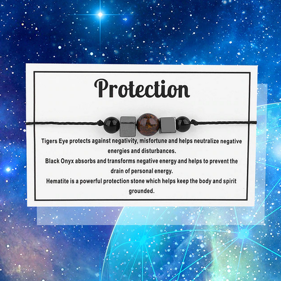 Anxiety, Calm or Protection Bracelet - Natural Stone