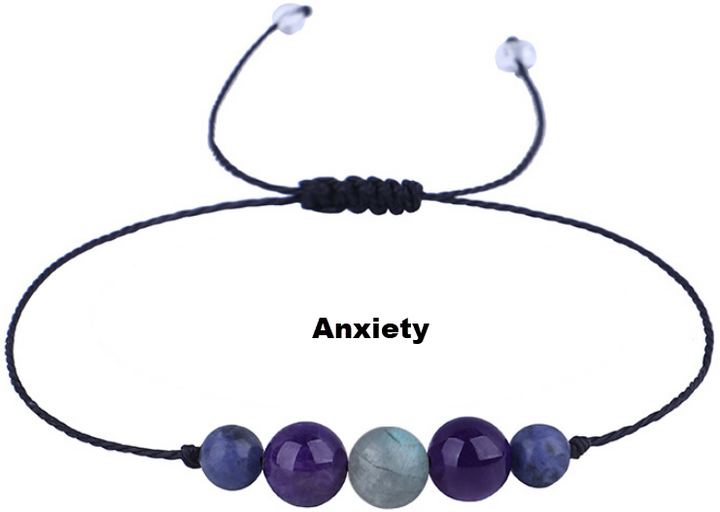 Anxiety, Calm or Protection Bracelet - Natural Stone