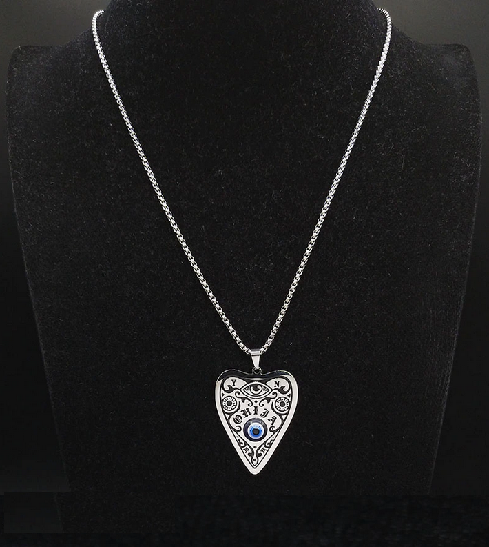 Ouija Board Planchette (Pointer) W/ Eye Necklace