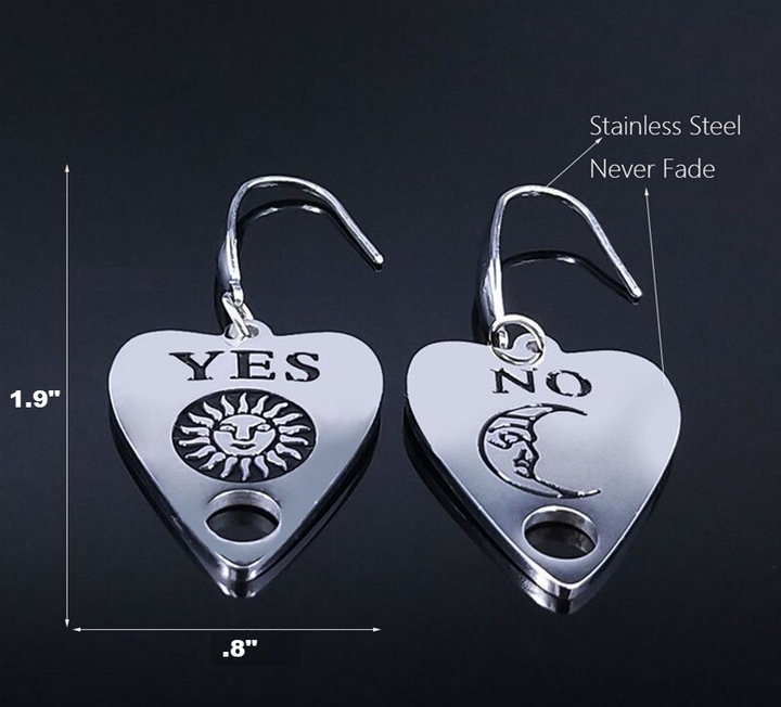 Wicca Ouija Board Planchette (Pointer) Earring SS