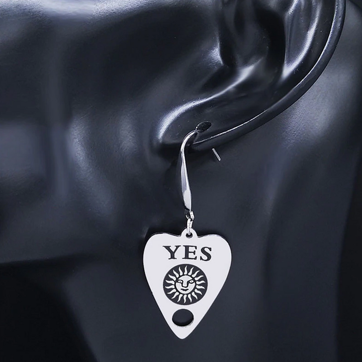 Wicca Ouija Board Planchette (Pointer) Earring SS