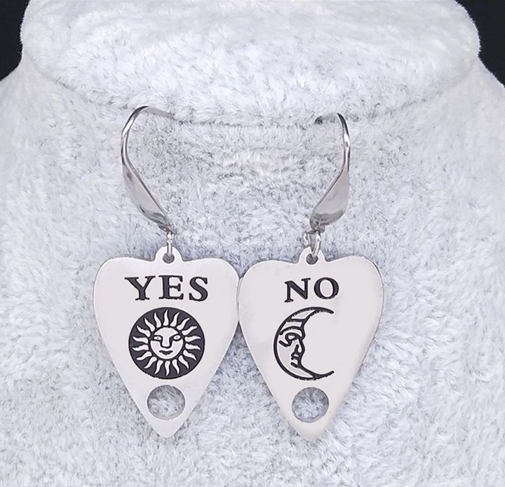 Wicca Ouija Board Planchette (Pointer) Earring SS