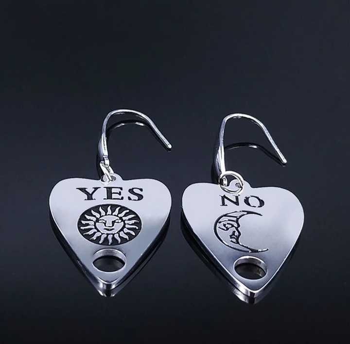 Wicca Ouija Board Planchette (Pointer) Earring SS