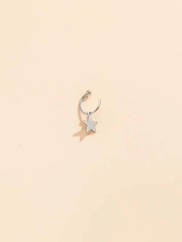 Star Charm Non-Pierced Lip Ring