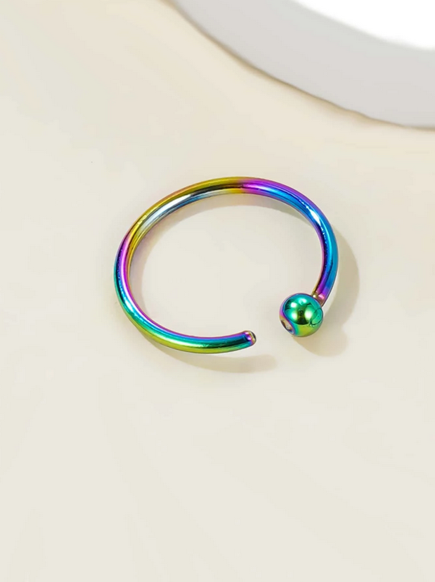 3 Pcs Tiny Nose Bead Rings