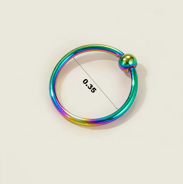 3 Pcs Tiny Nose Bead Rings
