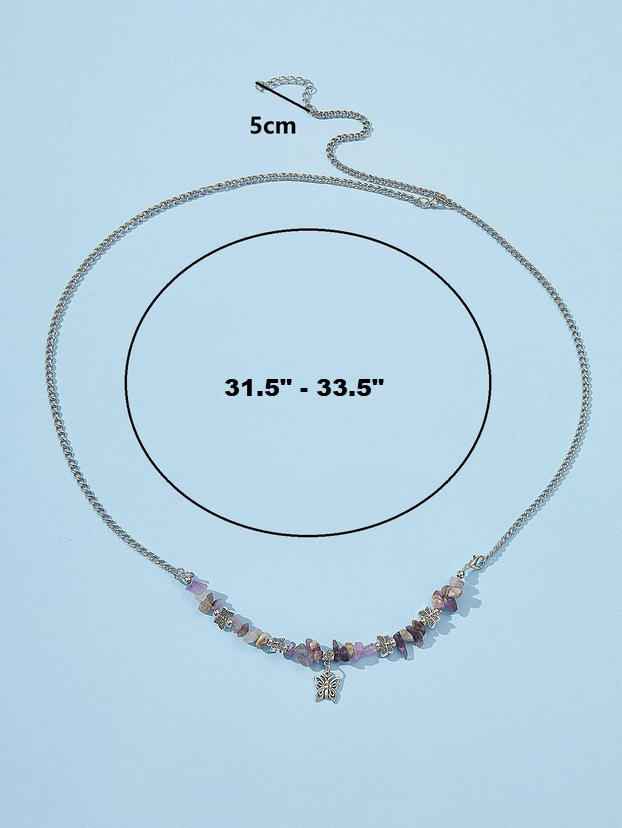 Natural Stone Butterfly Waist Chain (2 styles)