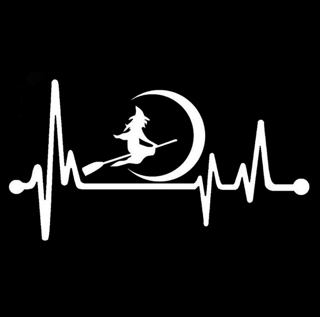 WITCH Heartbeat Decal / Sticker