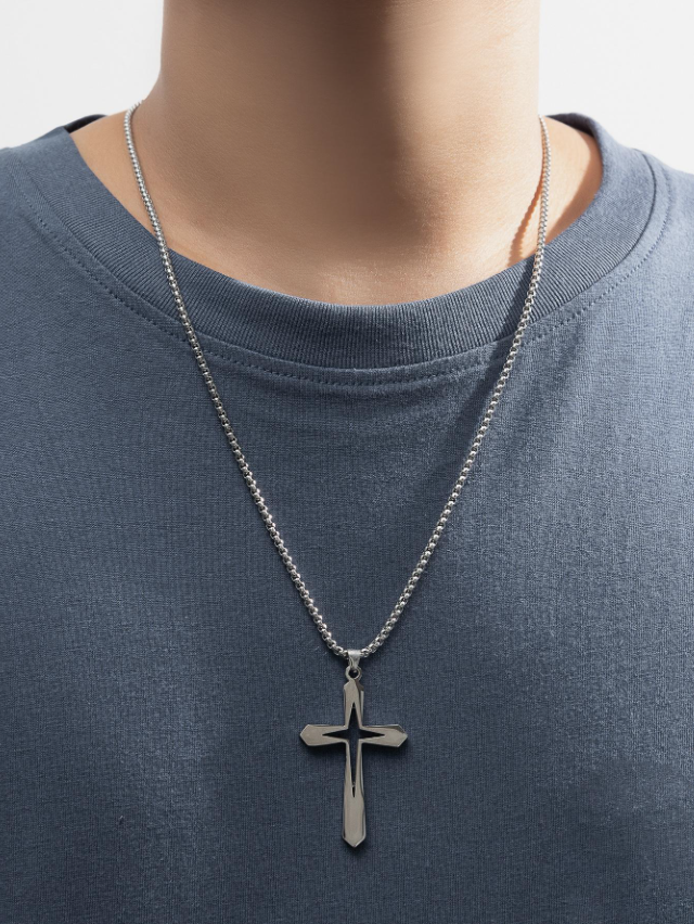 Hollow Cross Necklace