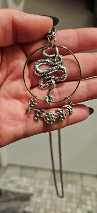 Serpent Moon Phase Necklace