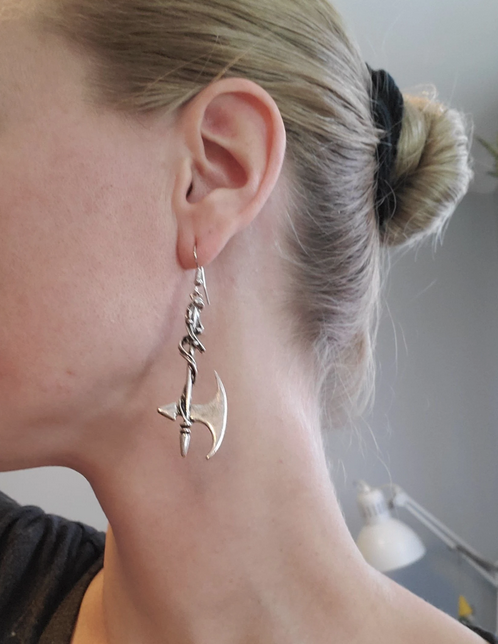 Viking War Axe Earrings