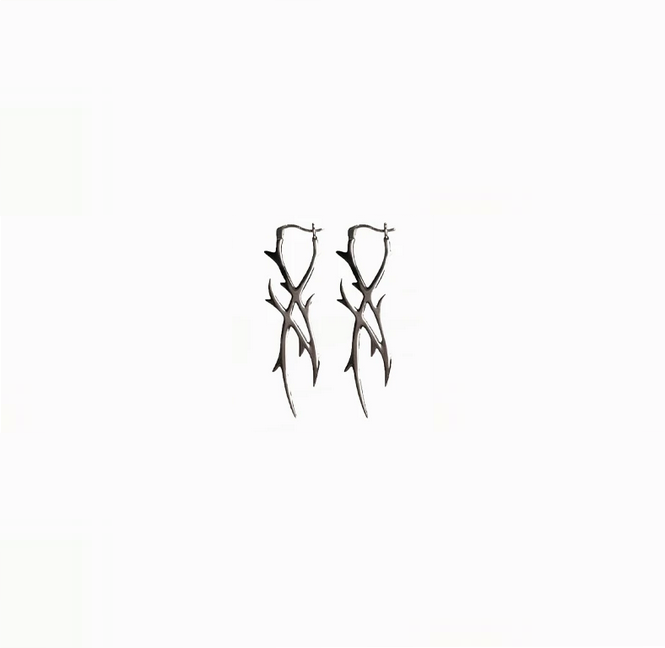Punk Korean Style Thorn Earrings