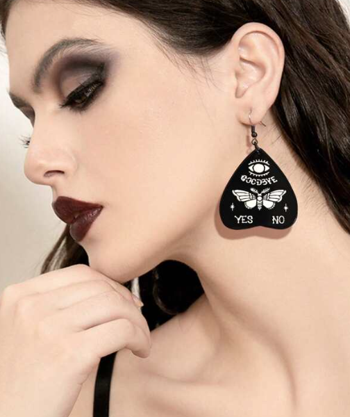 Moth Ouija Board Planchette (Pointer) Earring