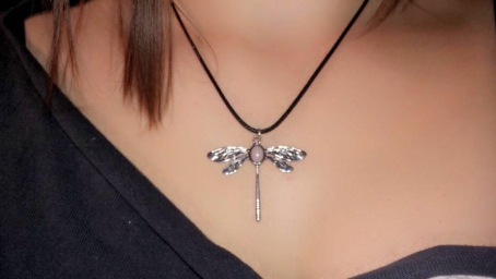 Dragonfly Adjustable Rope Necklace