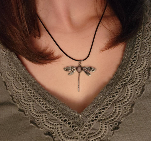 Dragonfly Adjustable Rope Necklace