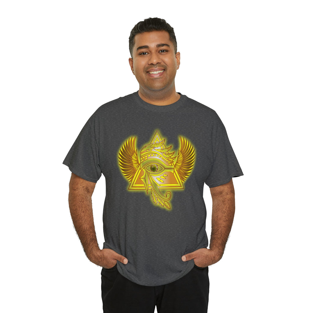 Egyptian Pyramid All-Seeing-Eye - Unisex Heavy Cotton Tee
