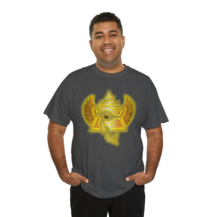 Egyptian Pyramid All-Seeing-Eye - Unisex Heavy Cotton Tee