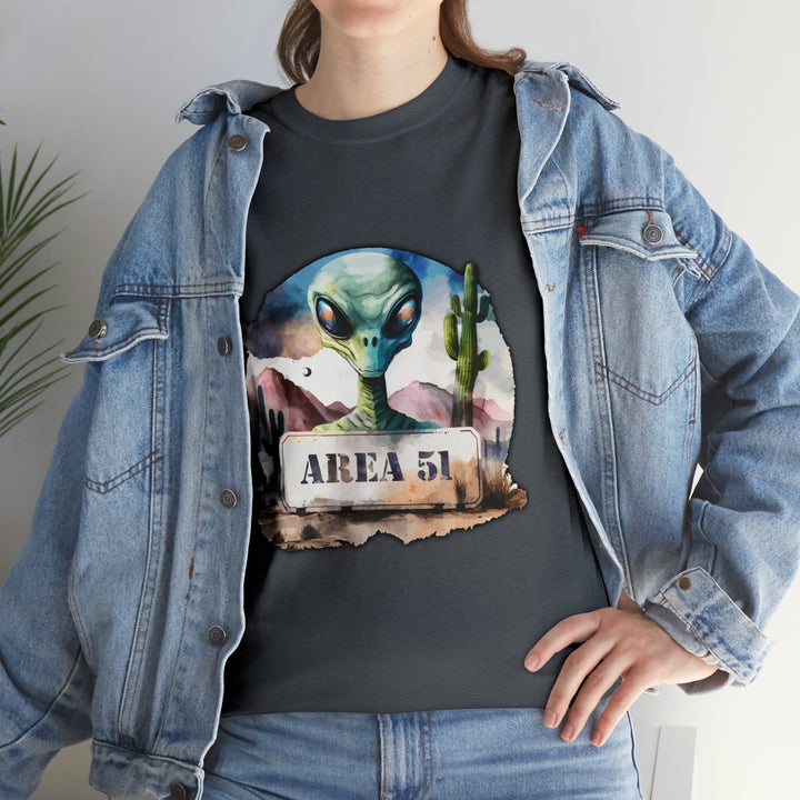 Area 51 Abstract - Unisex Heavy Cotton Tee