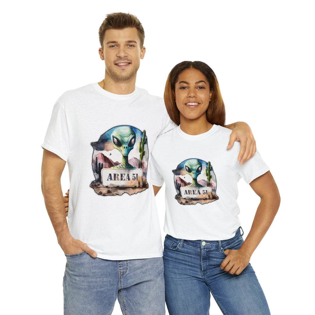 Area 51 Abstract - Unisex Heavy Cotton Tee