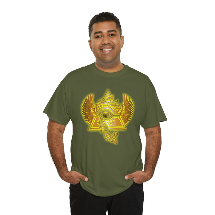 Egyptian Pyramid All-Seeing-Eye - Unisex Heavy Cotton Tee