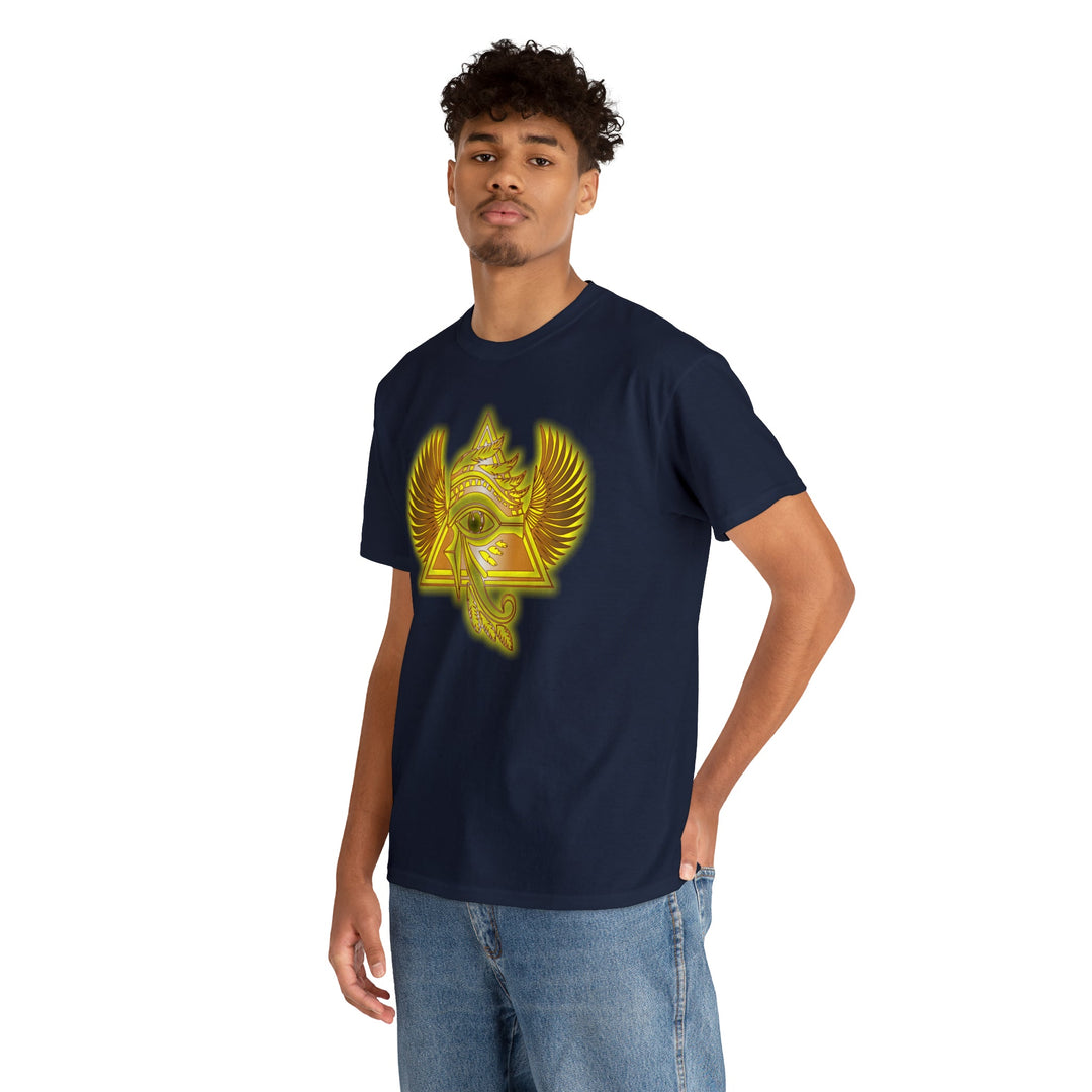 Egyptian Pyramid All-Seeing-Eye - Unisex Heavy Cotton Tee