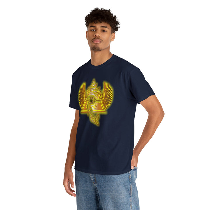 Egyptian Pyramid All-Seeing-Eye - Unisex Heavy Cotton Tee