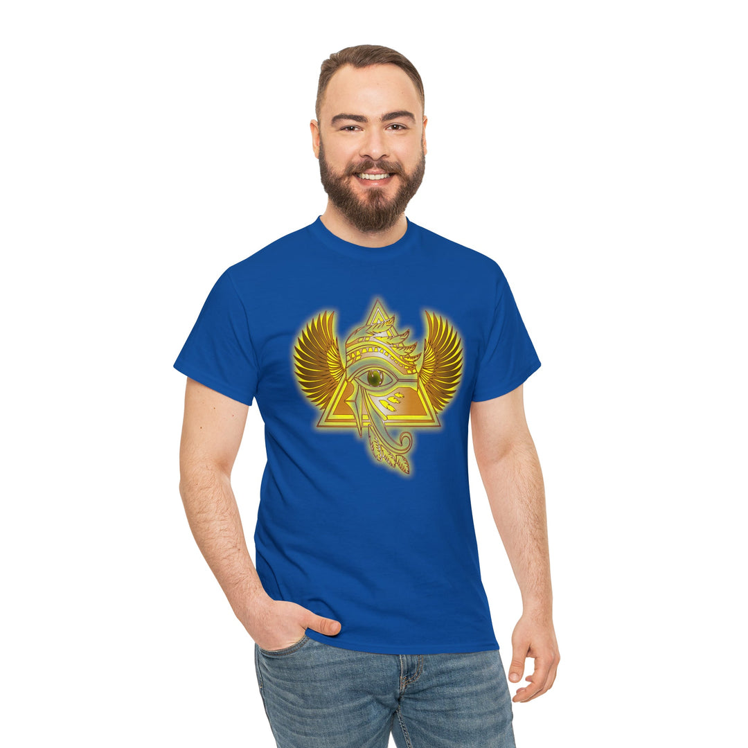 Egyptian Pyramid All-Seeing-Eye - Unisex Heavy Cotton Tee