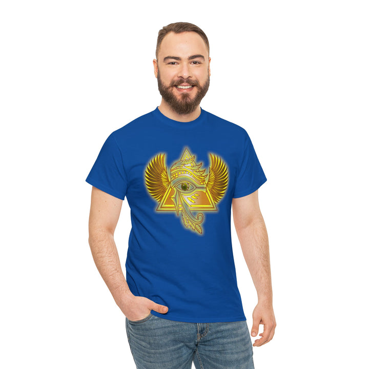 Egyptian Pyramid All-Seeing-Eye - Unisex Heavy Cotton Tee