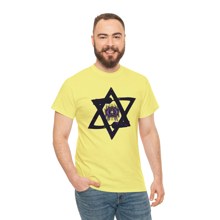 Star Of David All-Seeing-Eye - Unisex Heavy Cotton Tee
