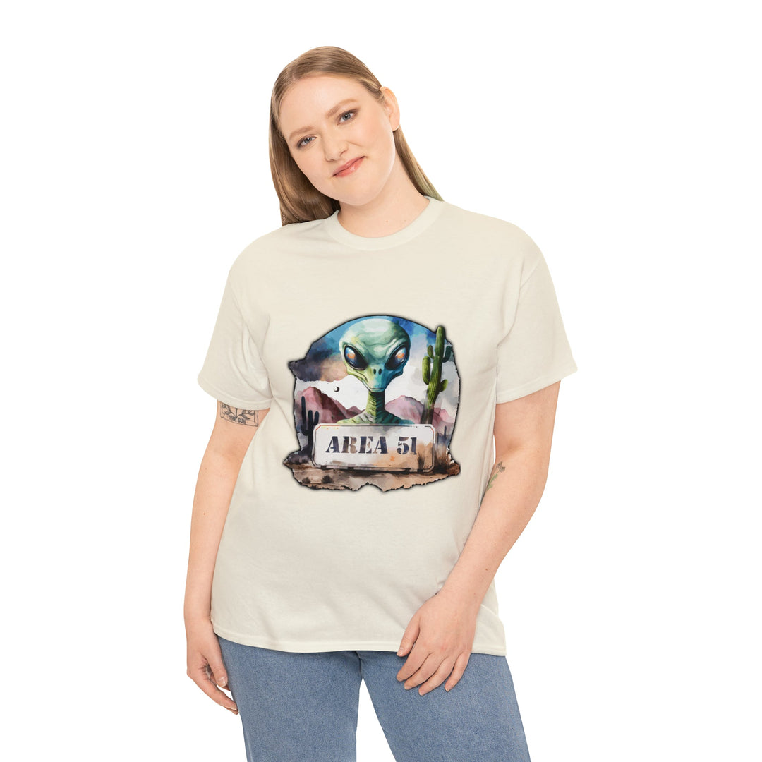 Area 51 Abstract - Unisex Heavy Cotton Tee