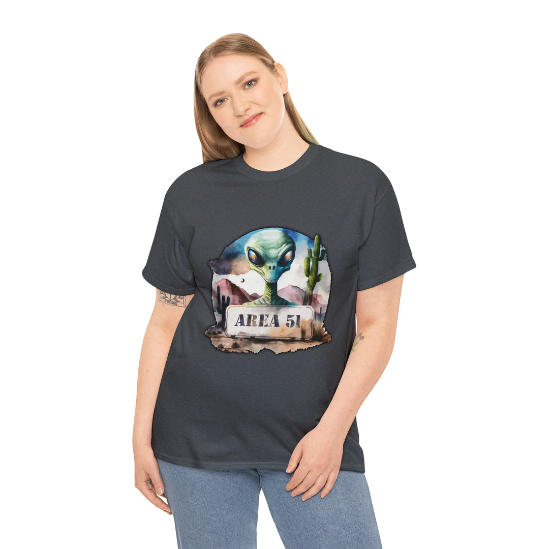 Area 51 Abstract - Unisex Heavy Cotton Tee