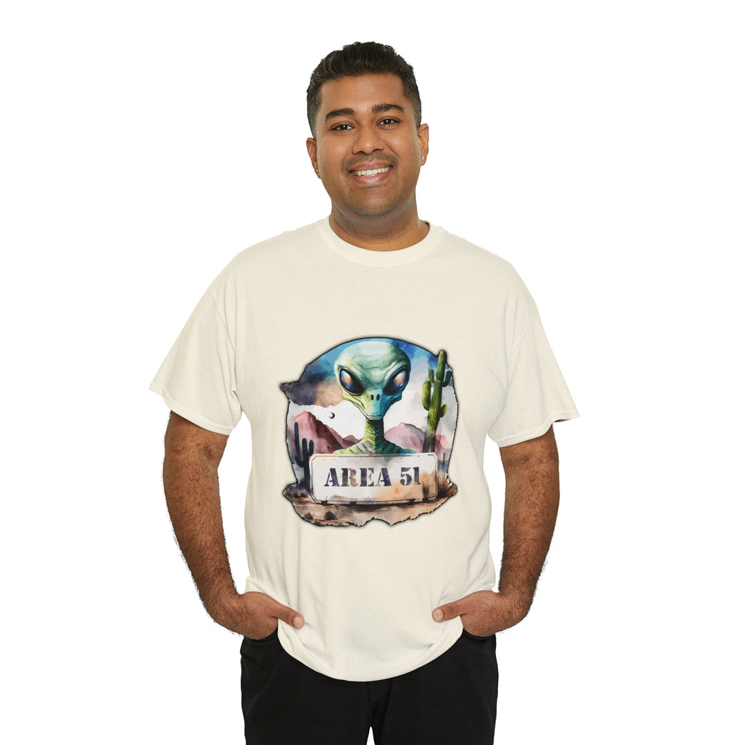Area 51 Abstract - Unisex Heavy Cotton Tee