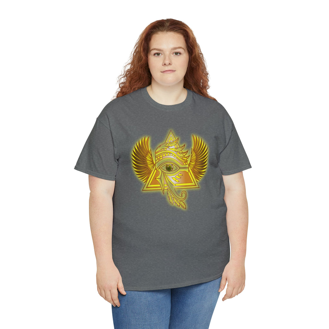 Egyptian Pyramid All-Seeing-Eye - Unisex Heavy Cotton Tee