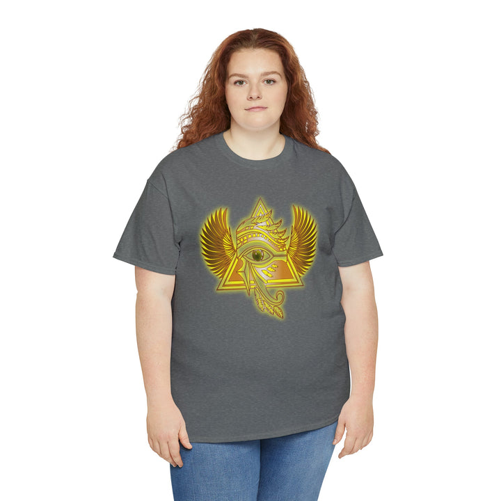 Egyptian Pyramid All-Seeing-Eye - Unisex Heavy Cotton Tee