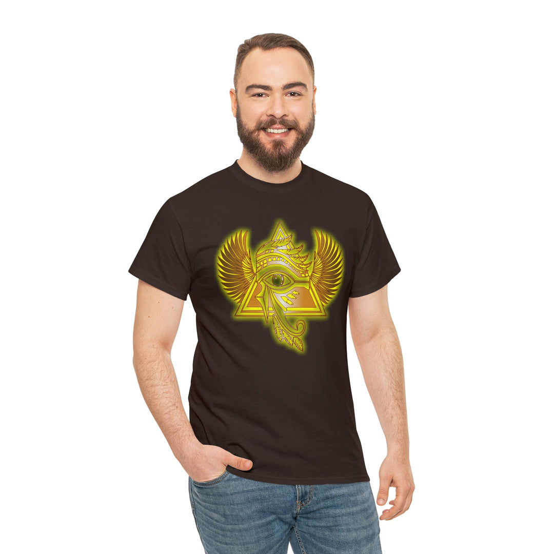 Egyptian Pyramid All-Seeing-Eye - Unisex Heavy Cotton Tee