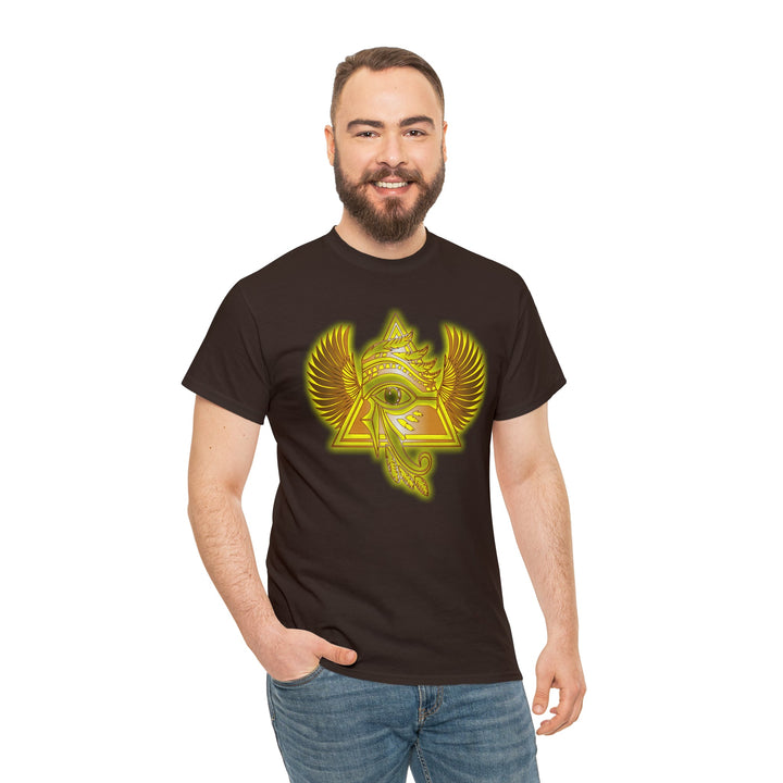 Egyptian Pyramid All-Seeing-Eye - Unisex Heavy Cotton Tee