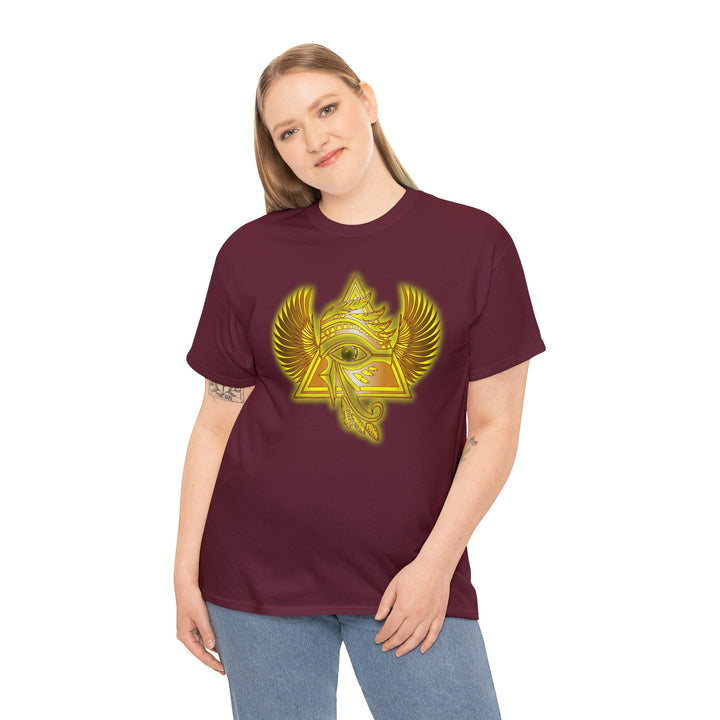 Egyptian Pyramid All-Seeing-Eye - Unisex Heavy Cotton Tee