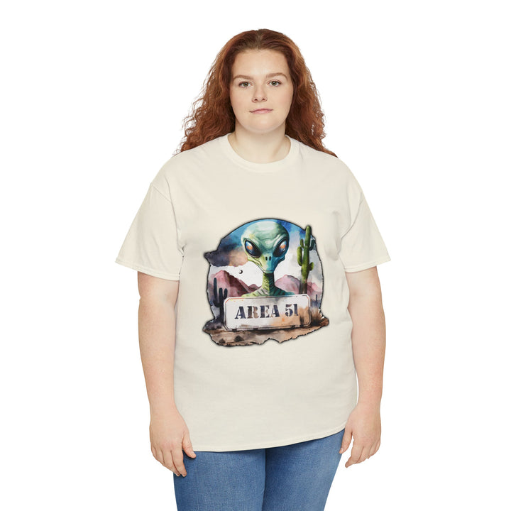 Area 51 Abstract - Unisex Heavy Cotton Tee