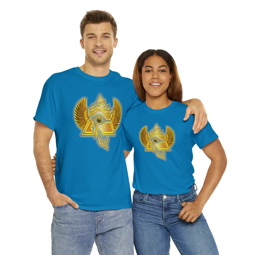 Egyptian Pyramid All-Seeing-Eye - Unisex Heavy Cotton Tee
