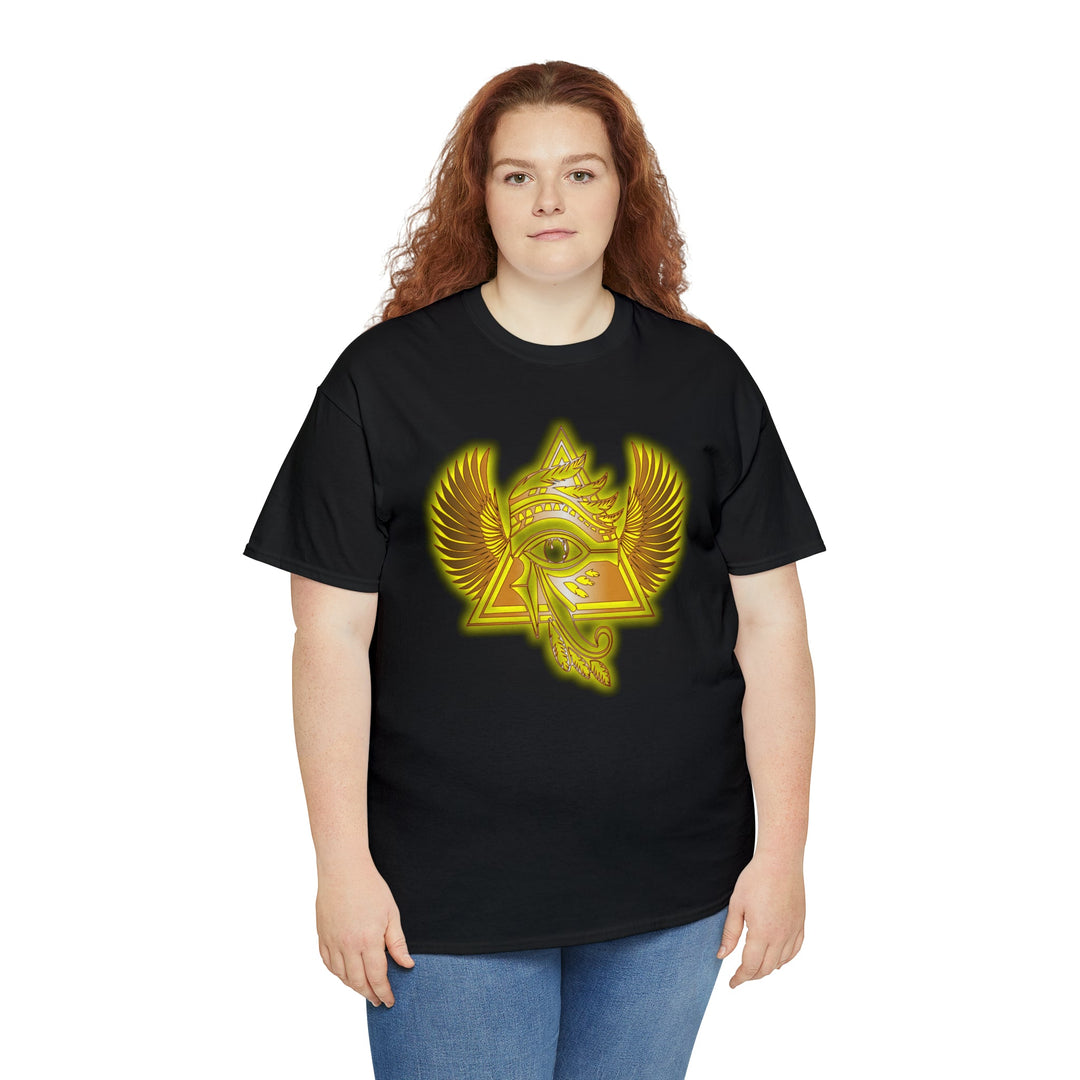 Egyptian Pyramid All-Seeing-Eye - Unisex Heavy Cotton Tee