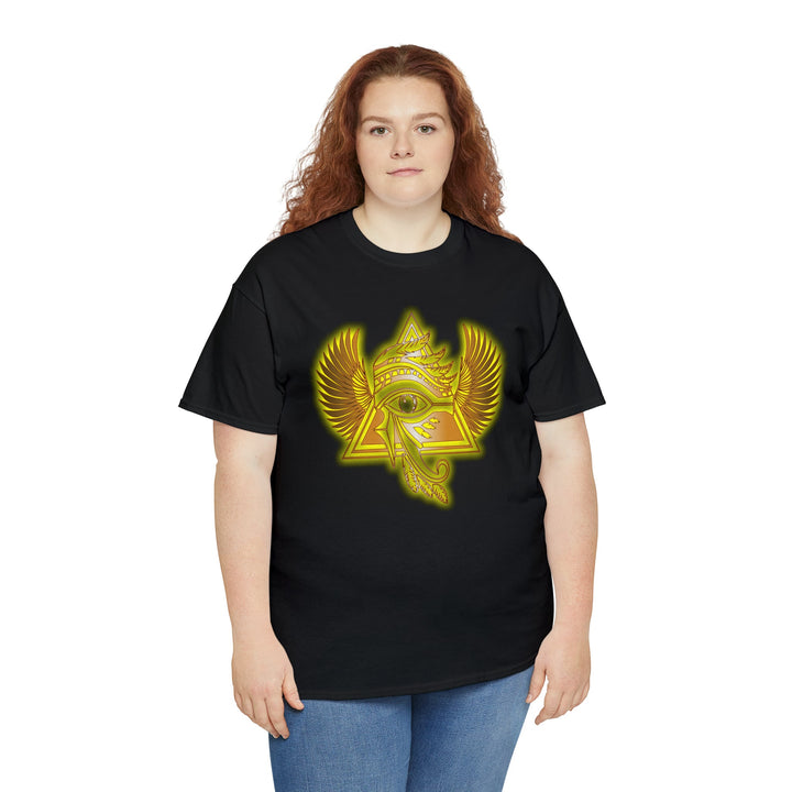 Egyptian Pyramid All-Seeing-Eye - Unisex Heavy Cotton Tee