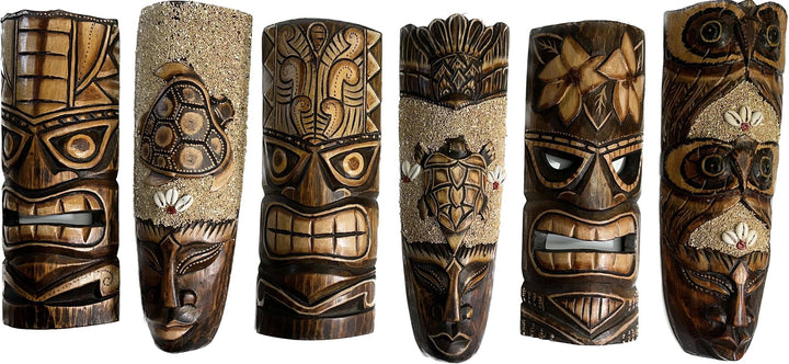 Indigenous Totem Mask - Wood Hand Carved / Painted 12" or 20"