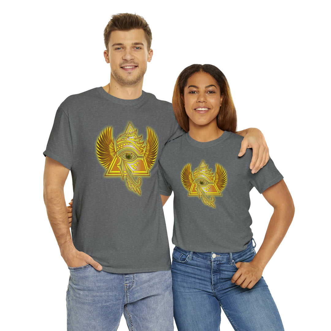 Egyptian Pyramid All-Seeing-Eye - Unisex Heavy Cotton Tee