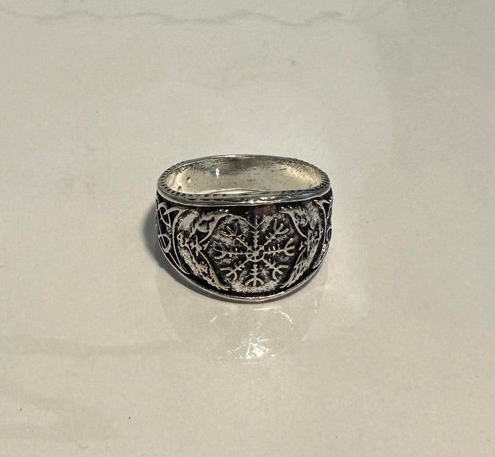Celtic Weave / Viking Eagle Compass Ring