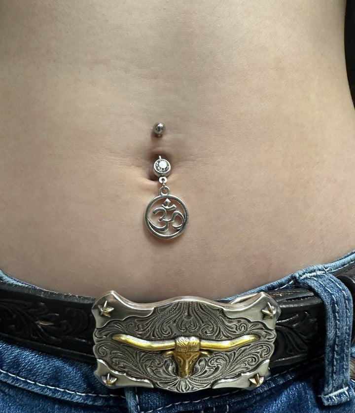 Sacred "UM" Symbol Naval Belly Ring
