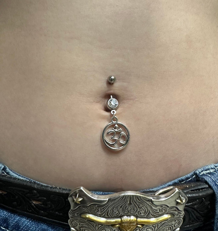 Sacred "UM" Symbol Naval Belly Ring