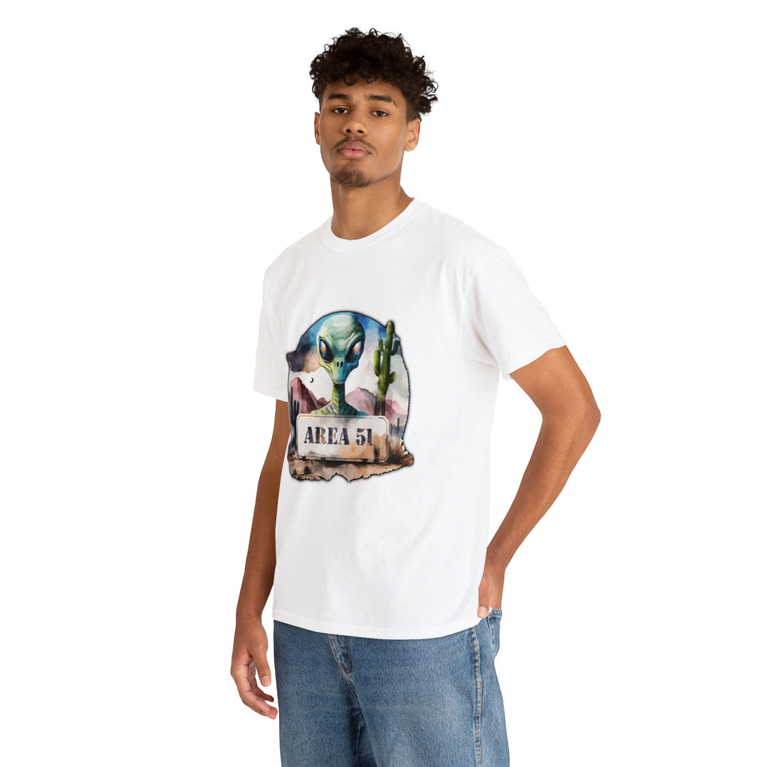 Area 51 Abstract - Unisex Heavy Cotton Tee